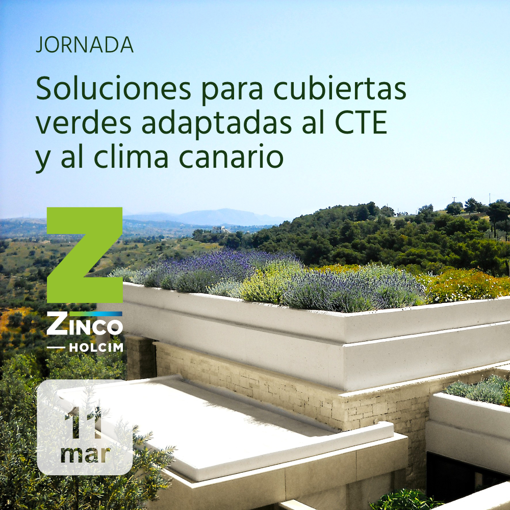 Soluciones para cubiertas verdes adaptadas al CTE y al clima canario